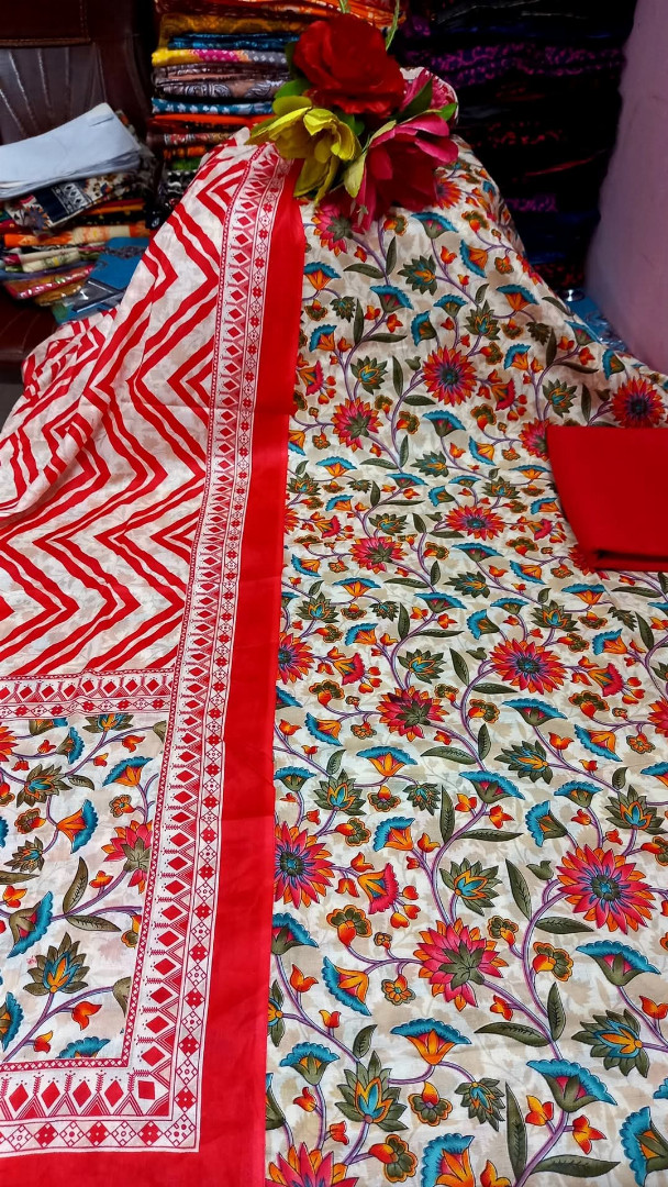 ১০০%,সুতি,জয়পুরি,থ্রি,পিস,,