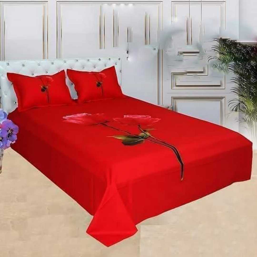 King,Size,Panel,Bed,sheet,with,Matching,Pillow,cover