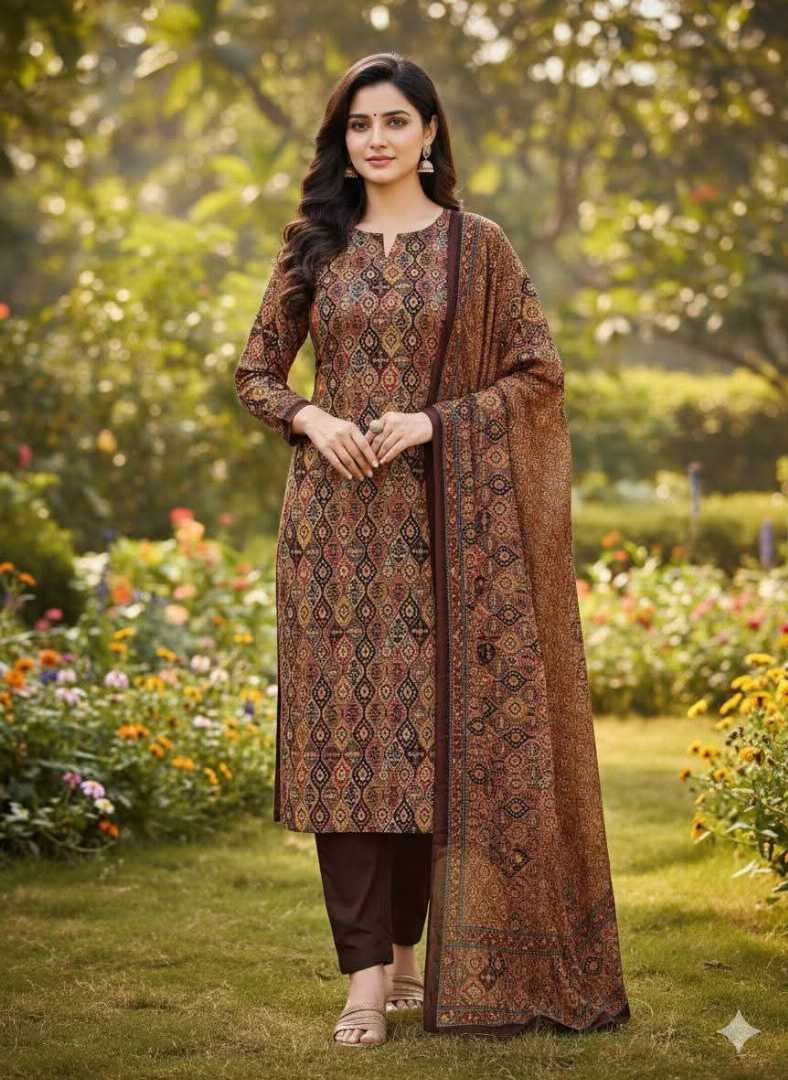 Bonoful,Jaipuri,100%,Pure,Cotton,Three,Piece