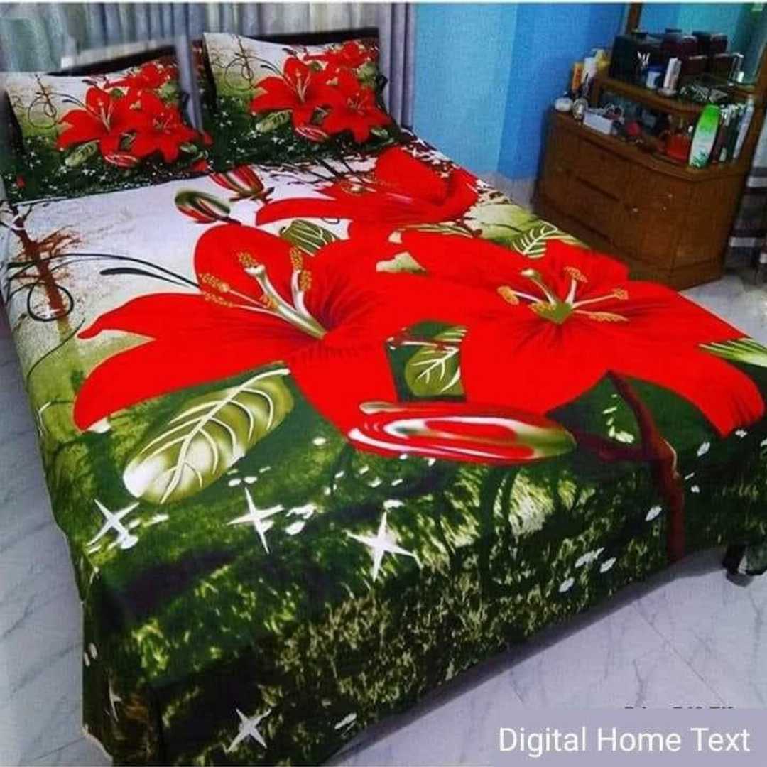 King,Size,Panel,Bed,sheet,with,Matching,Pillow,cover