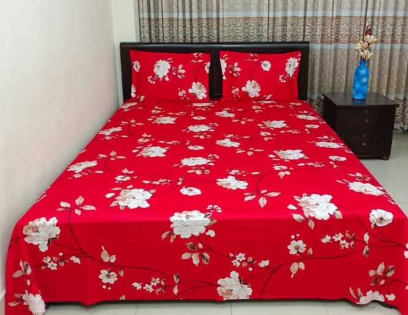 King,Size,Panel,Bed,sheet,with,Matching,Pillow,cover